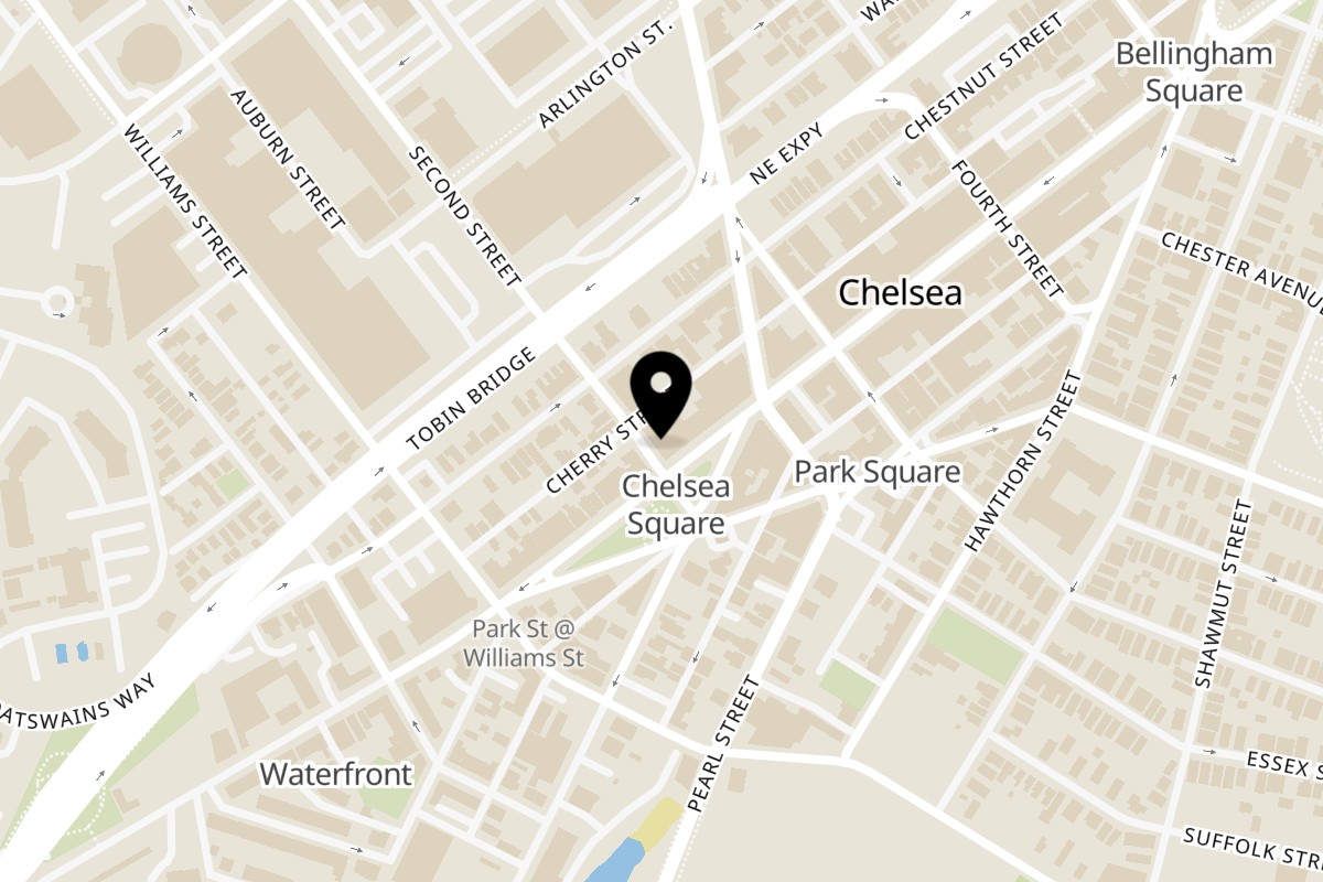 Map showing the location of Rincón Hondureño on 194 Broadway in Chelsea